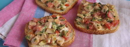 бутерброды, запеченные с ветчиной. Шаг 6