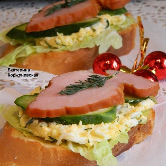Рецепт фуршетных бутербродов
