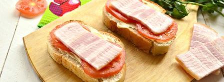 горячие бутерброды с беконом. Шаг 2