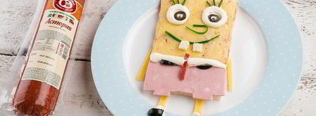 горячие бутерброды с колбасой и сыром. Шаг 6