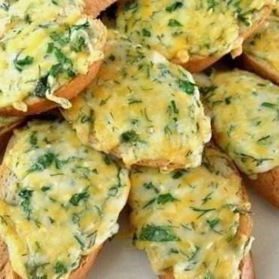 Рецепт горячие бутерброды с твердым сыром майонезом и чесноком