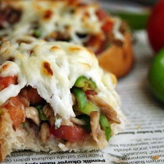 Рецепт горячих бутербродов с зеленым перцем