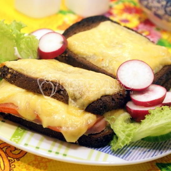 Рецепт горячего бутерброда с сыром
