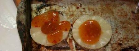 курица с печенью под ананасом и мясной бутерброд. Шаг 16