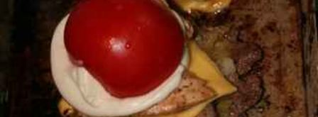 курица с печенью под ананасом и мясной бутерброд. Шаг 35