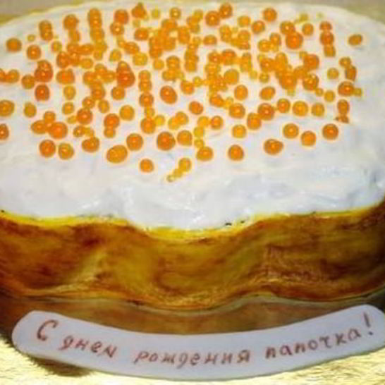 Рецепт торта бутерброд с икрой