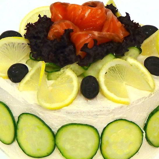 Рецепт торта бутербродного с рыбой