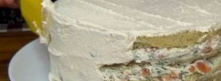 торт бутербродный с рыбой. Шаг 3