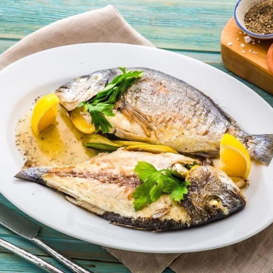 Рецепт дорады, маринованной с травами