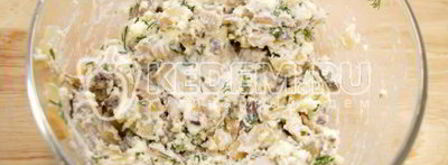 яйца фаршированные грибами. Шаг 5