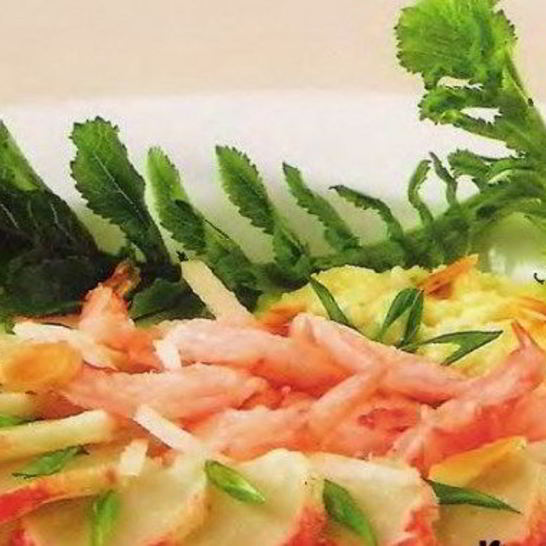 Рецепт горячей закуски из крабов и креветок