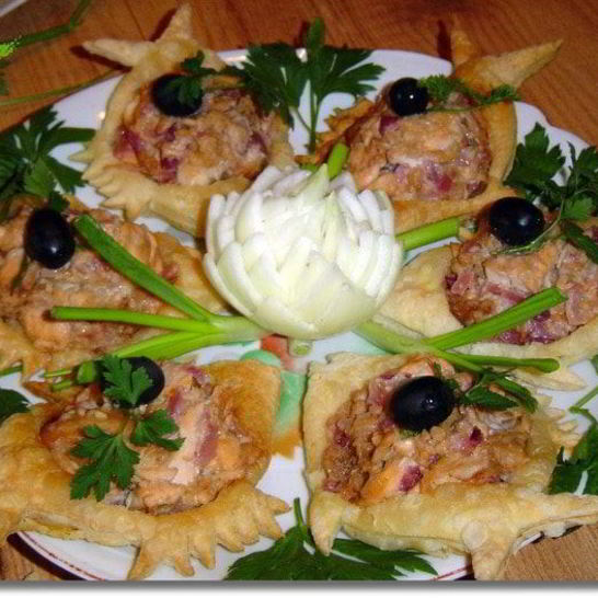 Рецепт горячей закуски пескарики