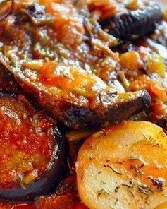 Грузинский аджапсандал из овощей