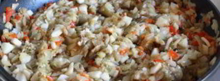 баклажанная икра с яблоками. Шаг 5