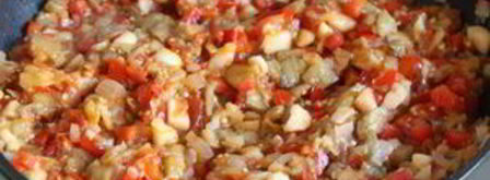 баклажанная икра с яблоками. Шаг 6