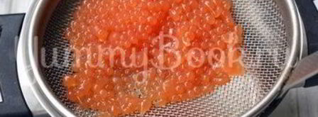 декоративная икра из желе. Шаг 5