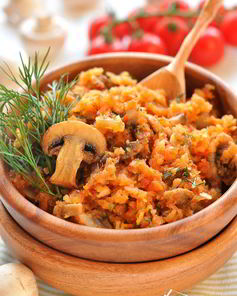 Кабачковая икра с шампиньонами