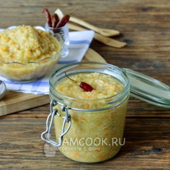 Рецепт острой кабачковой икры