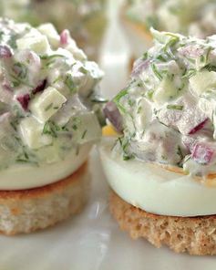 Канапе с сельдью