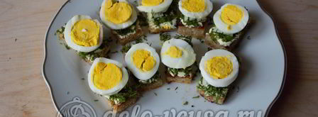 канапе с селедкой. Шаг 9