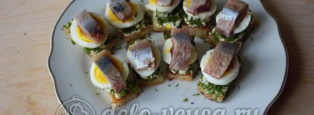 канапе с селедкой. Шаг 10