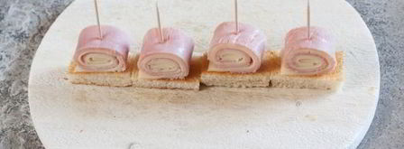 канапе с ветчиной и сыром. Шаг 10