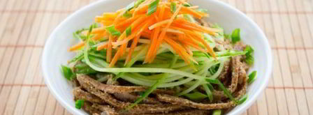 холодная закуска из домашней овсяной лапши. Шаг 24