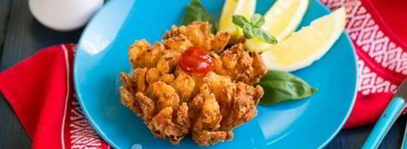 луковые кольца в кляре. Шаг 25