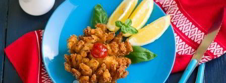 луковые кольца в кляре. Шаг 15