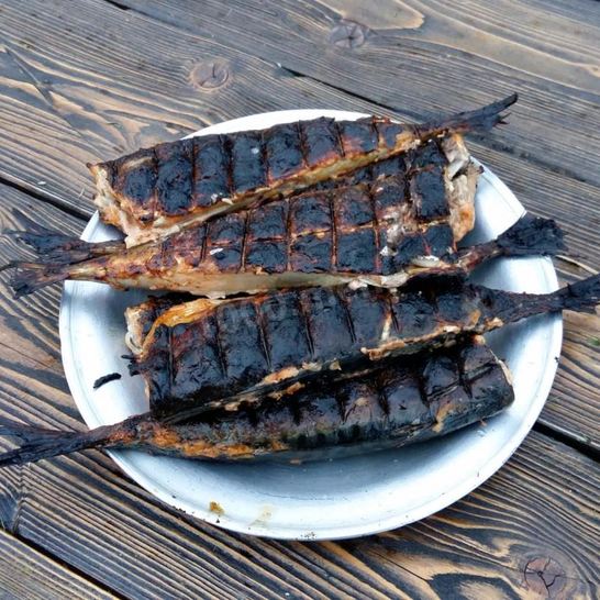 Рецепт маринованной скумбрии на мангале