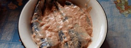 маринованная скумбрия на мангале. Шаг 3