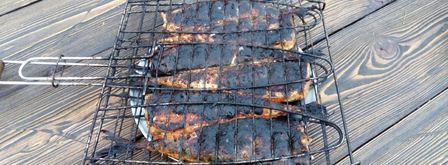 маринованная скумбрия на мангале. Шаг 5