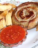 Мясная улитка из баклажан