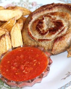 Мясная улитка из баклажан