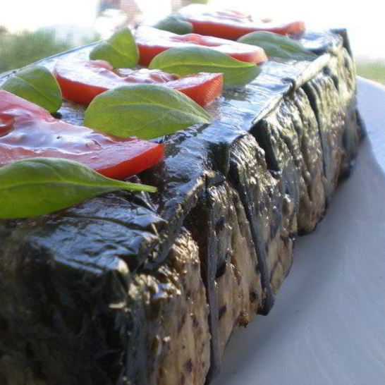 Рецепт мясного террина с баклажанами и грузинскими специями