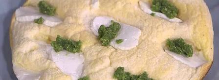 бисквитный омлет с козьим сыром и розмариновым песто. Шаг 11