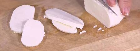 бисквитный омлет с козьим сыром и розмариновым песто. Шаг 7