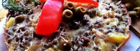 фриттата с картофелем, чечевицей и оливками. Шаг 15