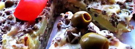 фриттата с картофелем, чечевицей и оливками. Шаг 16