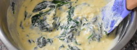 фриттата со шпинатом и сыром. Шаг 7