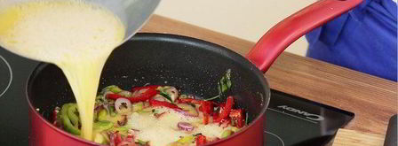 фриттата со сладким перцем и фетой. Шаг 8