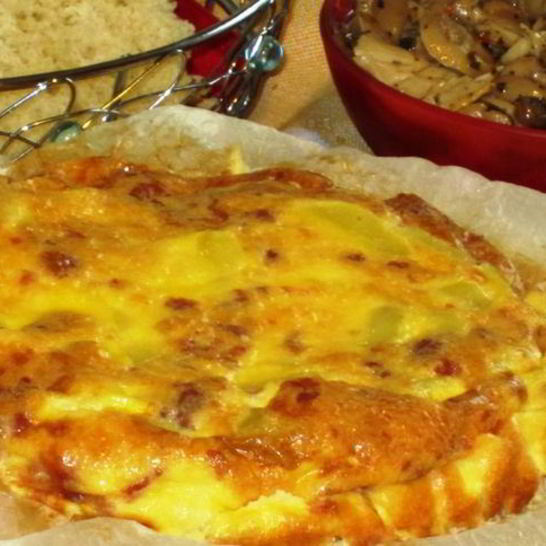 Рецепт картофельной фриттаты с колбасками