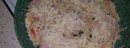 картофельный омлет с вареной колбасой. Шаг 4