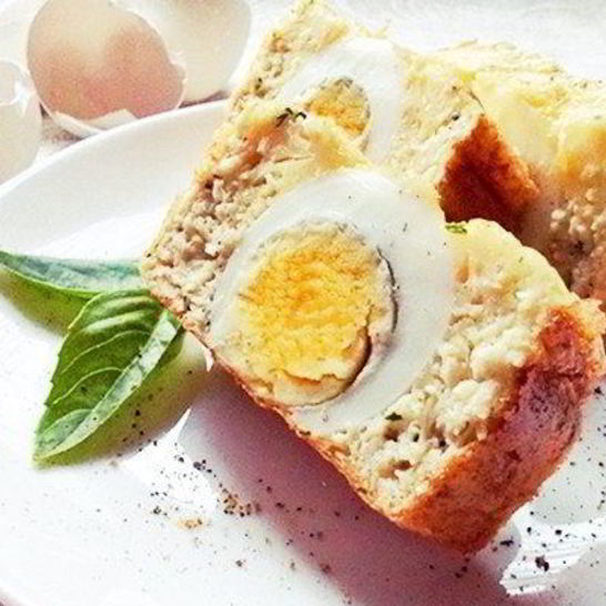 Рецепт омлета мишна с куриным мясом