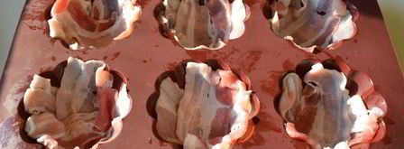 омлет с беконом в формочках. Шаг 7