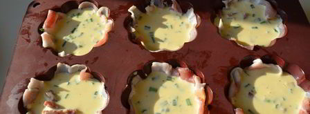 омлет с беконом в формочках. Шаг 8