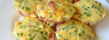 омлет с беконом в формочках. Шаг 10