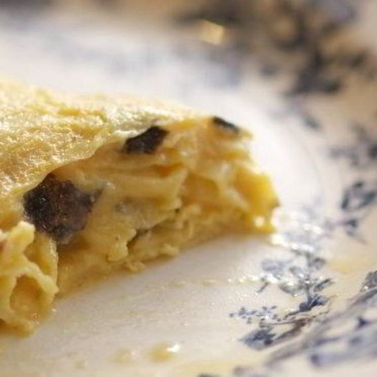 Рецепт омлета с черным трюфелем