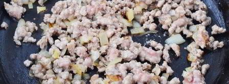 омлет с фаршем по дюкану. Шаг 4