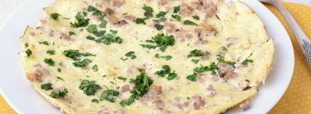 омлет с фаршем по дюкану. Шаг 8